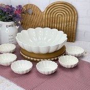 تصویر کاسه و پیاله سرامیکی صدف 