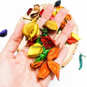 تصویر گلبرگ خشک شده رنگی 