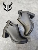 تصویر نیم بوت زنانه کلاسیک چهارفصل رنگ مشکی - ۱ / مشکی / 