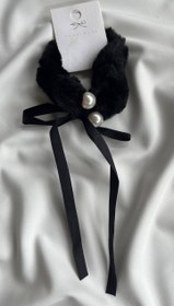 تصویر کش مو پینترستی با ربان - صورتی 