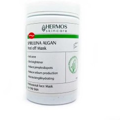 تصویر ماسک لاتکسی جلبک اسپیرولینا هرموس 300 گرمی hermos algan peel off mask 300 gr