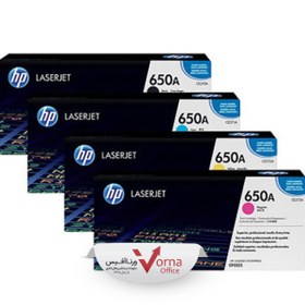 تصویر کیت 4 رنگ کارتریج لیزری طرح HP کد 650A 