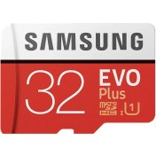 تصویر کارت حافظه microSDHC سامسونگ مدل Evo Plus کلاس 10 استاندارد UHS-I سرعت 95MBps ظرفیت 32 گیگابایت 