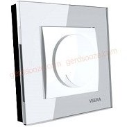 تصویر کلید دیمر ویرا مدل کریستال سفید Veera Switch And Sockets White Crystal