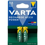 تصویر باتری قلمی قابل شارژ وارتا varta مدل VA-2600 بسته 2 عددی 
