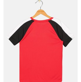 تصویر تی‌شرت ورزشی فیت پسرانه برای کودکان، قرمز/مشکی برند puma Kids Boy Sportswear Fit Training T-shirt, Red/Black