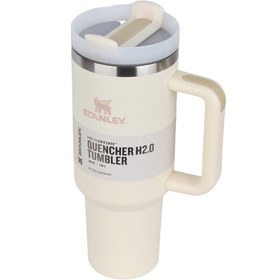 تصویر تراول ماگ طرح استنلی دسته دار Stanley quencher  حجم 1.8 لیتر Stanley quencher travel mug with handle  1.8 liter capacity