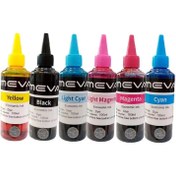 تصویر جوهر مخزن میوا مدل 6 -AK مناسب برای چاپگر اپسون بسته شش عددی 100ml 