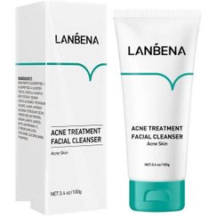 تصویر فوم شستشو صورت لنبنا (Lanbena) مدل Acne وزن 100 گرم شوینده لنبنا