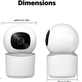 تصویر دوربین هوشمند موئس مدل WCM-Y2CL Moes Smart Camera Model WCM Y2CL