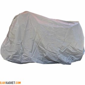 تصویر چادر موتور سیکلت برزنتی ضد آب | سایز بزرگ SILVER Waterproof tarpaulin motorcycle tent Large size SILVER