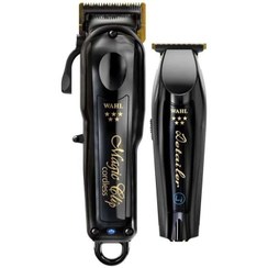 تصویر ست ماشین اصلاح وال مجیک کلیپ و دیتیلر ال آی باربر کمبو Wahl Barber Combo Magic Clip and Li Detailer Cordless  not original