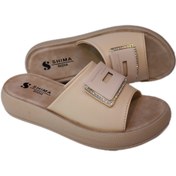 تصویر صندل زنانه مدل روژا رنگ کرمی برند شیما زیره پی یو تزریق - 39 