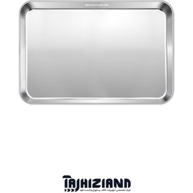 تصویر سینی استیل یخچالی 22×28 ضخامت 0.4 استیل فرم SF 