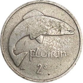 تصویر سکه ایرلند 2 شیلینگ ایرلند نقره 