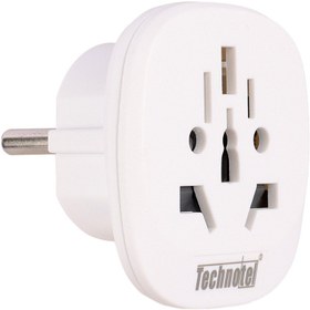 تصویر تبدیل 3 به 2 برق Technotel Technotel 3 to 2 Power Adapter: Safe and Reliable Choice