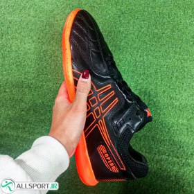 تصویر کفش فوتسال اسیکس طرح اصلی Asics Copero Black Orange 