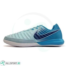 تصویر کفش فوتسال نایک تمپو طرح اصلی آبی Nike Tiempo 2018 