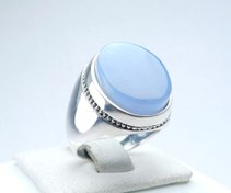 تصویر انگشتر نقره عقیق یمن کبود 