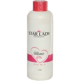 تصویر اکسیدان استارلیدی 6 درصد حجم 180 میلی لیتر Star Lady Oxidant Cream 180 ml