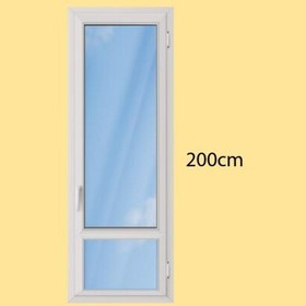 تصویر درب تراس upvc با پروفیل هافمن (پس کرایه و هزینه ارسال در مقصد) 