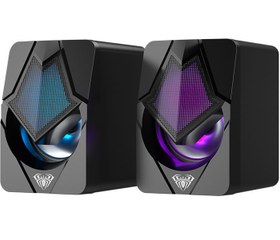 تصویر اسپیکر گیمینگ آئولا AULA N-525 RGB AULA N-525 Wired Desktop Gaming External Speaker Volume Adjustment 3.5mm+USB Connection