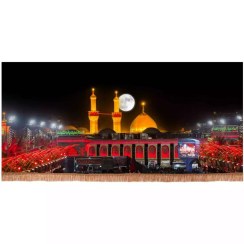 تصویر کتیبه مخمل افقی حرم امام حسین علیه السلام و بین الحرمین (700756) 