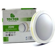 تصویر پنل زحل 20 وات گرد سايزشو آفتابي دور مهتاب (تك تاب) 