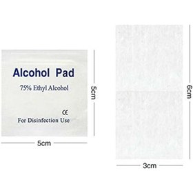 تصویر پد الکلی بسته 100 عددی 
