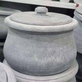 تصویر دیگ سنگی 10نفره مدل شلغمی 