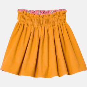 تصویر دامن کوردوروی دو رو دخترانه برای کودکان، نارنجی/صورتی برند tchibo Toddler Girl Corduroy Reversible Skirt, Orange/Pink