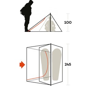 تصویر چادر کوهنوردی 2 نفره فرینو TENT SINTESI 