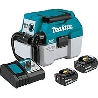 تصویر فیلتر کیت خنک کننده قابل حمل مرطوب / گرد و غبار قابل حمل / کیت خلا Mak (5.0 آمپر) Makita XCV11T 18V LXT® Lithium-Ion Brushless Cordless 2 Gallon HEPA Filter Portable Wet/Dry Dust Extractor/Vacuum Kit (5.0Ah)