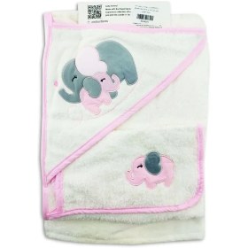 تصویر ست حوله تن پوش طرح فيل گل ابر مادرکر Mothercare Towel set code:606020/1