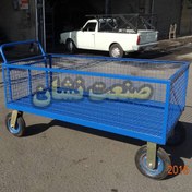 تصویر گاری بزرگ با چرخ فرغونی توپر کد ۶۲۰۲ 