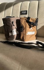 تصویر بادی بگ اسپرت نایک و جردن - کیف کراس بادی زنانه و مردانه برزنتی ارسال رایگان - قهوه ای روشن(برند Jordan) Nike & Jordan Sport Body Bag - Unisex Crossbody Bag , Canvas Material