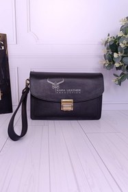 تصویر کیف مدارک دستی مردانه آلبوم دار رمزدار - فندقی دست رنگ 