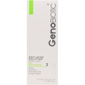 تصویر محلول ضد آکنه صورت و بدن سبوژن 3 ژنو بایوتیک 100 میلی لیتر Geno Biotic SebuGen 3 Anti Acne Lotion 100 ml