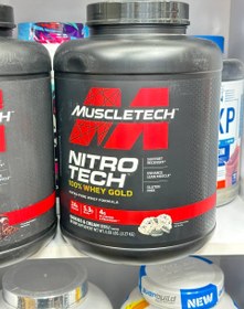 تصویر پروتئین وی گلد نیترو تک 5LB ماسل تک whey nitrotech gold muscletech