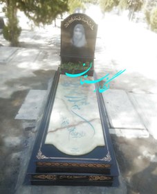 تصویر سنگ مزار مرمر سبز کد 71 