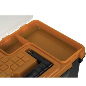 تصویر جعبه ابزار پلاستیکی سوپر مدرن ۱۲ محفظه سایز کوچک 