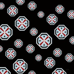 تصویر دستمال سر و گردن طرح درفش کاویانی 