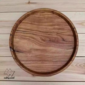 تصویر سینی چوبی خراطی کد d245 