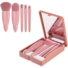 تصویر ست براش 5 عددی آینه دار Brush Set With Mirror