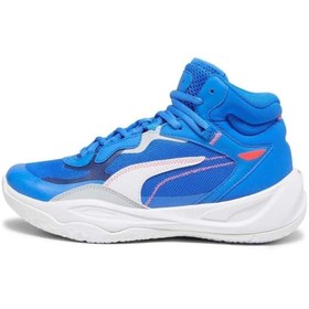 تصویر Puma Playmaker Pro Mid Jr 378330 08 کفش بسکتبال مردانه و زنانه آبی 