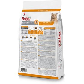 تصویر غذای خشک گربه بالغ رفلکس با طعم مرغ 1.5 کیلوگرم ا reflex adult cat 1.5g reflex adult cat 1.5g