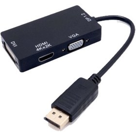 تصویر تبدیل DP به HDMI_DVI_VGA وی نت مدل V_COMDP2VG 