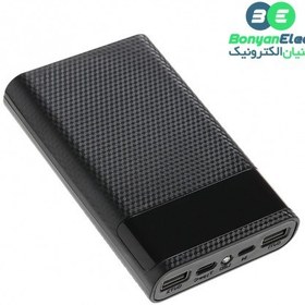 تصویر کیس پاوربانک KA4 با دو ورودی Micro - Type-C و دو خروجی USB 