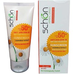 تصویر کرم ضدافتاب شون spf50 بدون رنگ مناسب پوست های خشک تا نرمال 