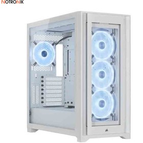 تصویر کیس کامپیوتر کورسیر مدل iCUE 5000X RGB QL Edition Corsair iCUE 5000X RGB QL Edition Mid Tower Computer CASE